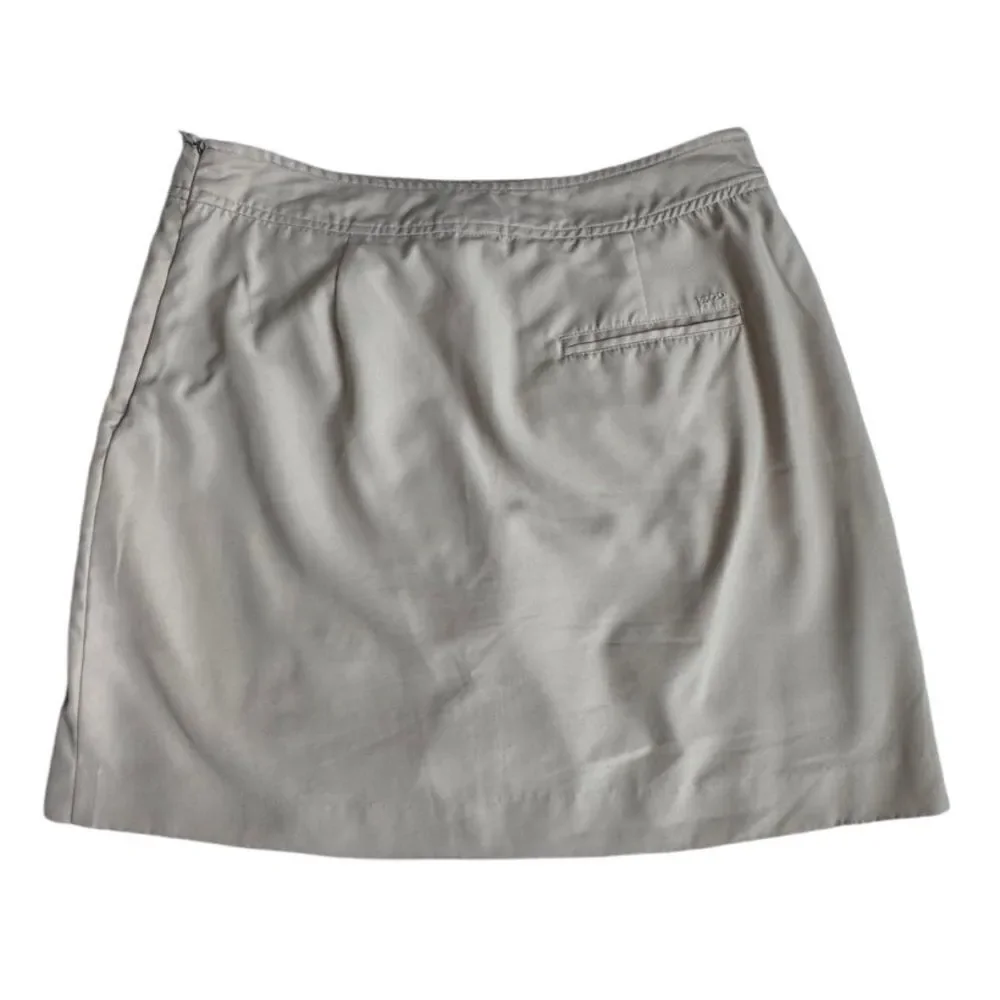 Izod XFG Skort Cream Womens Cool FX Golf Sporty Pockets Size 4 NWOT